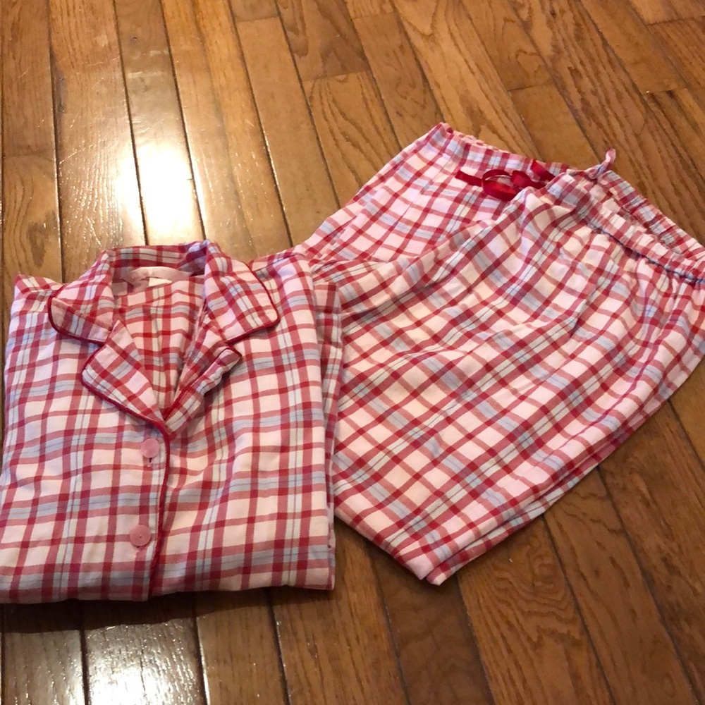 Victoria Secret Red/Blue Plaid PJ Set